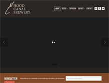 Tablet Screenshot of hoodcanalbrewery.com